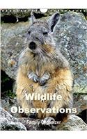 Wildlife Observations / Family Organizer 2017: Watching Wildlife in the Tropics(Calvendo Animals)