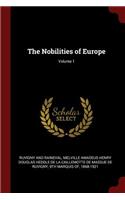 The Nobilities of Europe; Volume 1