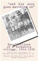 Recollections of a Yorkshire Village, 1914-1930: From the Writings of Hubert Moxon Earnshaw J.P.