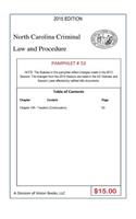 North Carolina Criminal Law and Procedure-Pamphlet 53