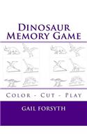 Dinosaur Memory Game: Color - Cut - Play