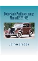 Dodge Auto Part Interchange Manual 1927-1935