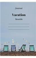 Journal: Seaside Vacation (Beach and Chairs)