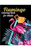 Flamingo Coloring Book for Adults: An Adult Coloring Book with Fun, Easy, flower pattern and Relaxing Coloring Pages