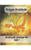 Gratitude Journal for kids ages 5-10. Dragon Gratitude