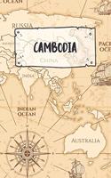 Cambodia: Dotted Travel Diary Notebook or Journey Dotted Grid Journal - Holiday Trip Pocketbook for Men and Women with Dots