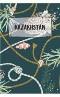 Kazakhstan: Dotted Travel Diary Notebook or Journey Dotted Grid Journal - Holiday Trip Pocketbook for Men and Women with Dots