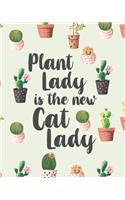 Plant Lady Is The New Cat Lady: Cactus and Succulent Plants 12 Month Daily Calendar Planner 1 Year Daily/Weekly Organizer for Business, Home and Office.