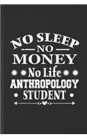 No Sleep No Money No Life Anthropology Student