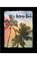 Hermosa Beach: California Christmas Notebook With Lined College Ruled Paper For Taking Notes. Stylish Tropical Travel Journal Diary 7.5 x 9.25 Inch Soft Cover. For