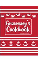 Grammy's Cookbook Nautical Red Edition