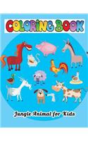 Jungle Animal Coloring Book for Kids