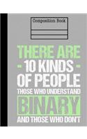 Binary Composition Notebook - College Ruled