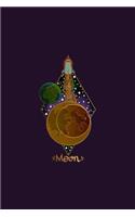 Moon: Bullet Journal the Moon Astronomy Dot Grid Journal