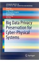 Big Data Privacy Preservation for Cyber-Physical Systems