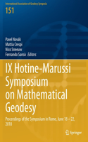 IX Hotine-Marussi Symposium on Mathematical Geodesy