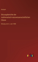 Sitzungsberichte der mathematisch-naturwissenschaftlichen Classe: Sitzung vom 6. Juni 1850