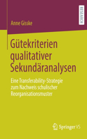 Gütekriterien Qualitativer Sekundäranalysen