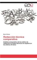 Redacción técnica comparativa