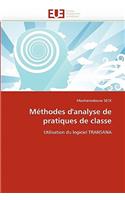 M�thodes d'Analyse de Pratiques de Classe