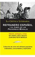 Refranero Espanol, Juan Bautista Bergua; Coleccion La Critica Literaria por el celebre critico literario Juan Bautista Bergua, Ediciones Ibericas