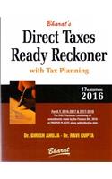 Direct Taxes Ready Reckoner With Tax Planning