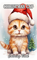 Christmas Cat Coloring Book