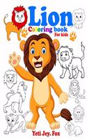Lion coloring book for kids