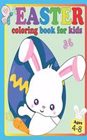 Easter Coloring Book For Kids Ages 4-8