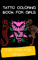 Tatto Coloring Book for Girls