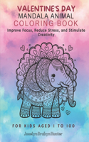 Valentine's Day Animal Mandala Coloring Book