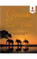 Tan Grande Como La Vida: Adulto Colorear Elefante Edición Del Libro