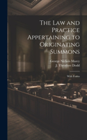 Law and Practice Appertaining to Originating Summons