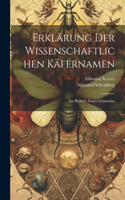 Erklärung der wissenschaftlichen Käfernamen