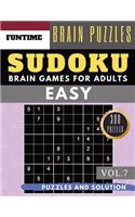 SUDOKU Easy: 300 easy SUDOKU with answers Brain Puzzles Books for Beginners (sudoku book easy Vol.7)(7 Sudoku Book Easy)