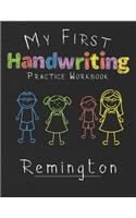 My first Handwriting Practice Workbook Remington