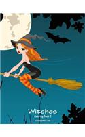 Witches Coloring Book 2