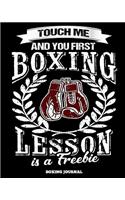 Touch Me and Your First Boxing Lesson is a Freebie