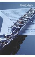 Blank Flute Sheet Music Notebook - 120 Pages 6x9