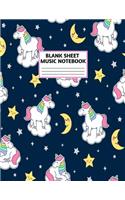 Blank Sheet Music Notebook