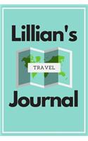 Lillian's Travel Journal: Personalized lined journal, notebook or travel diary. 6x9 Softcover 110 lined pages - Great Travel Gift!