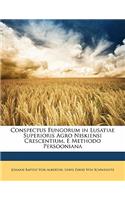 Conspectus Fungorum in Lusatiae Superioris Agro Niskiensi Crescentium, E Methodo Persooniana