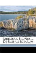 Iordanus Brunus ... de Umbris Idearum
