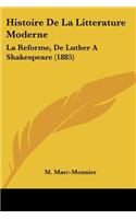 Histoire De La Litterature Moderne