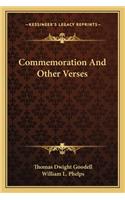 Commemoration And Other Verses