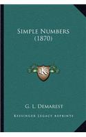 Simple Numbers (1870)