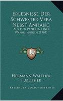 Erlebnisse Der Schwester Vera Nebst Anhang