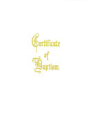 Traditional Steel-Engraved Adult/Youth Baptism Certificate (Pkg of 3)