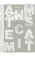 Saxon Math 87 Test Forms