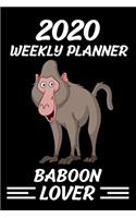 2020 Weekly Planner Baboon Lover